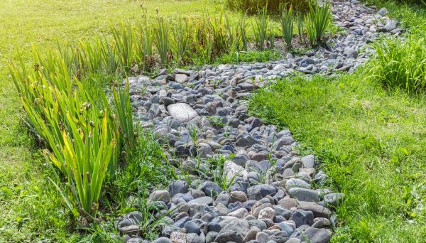 River Rock Garden Installation in Santa Maria