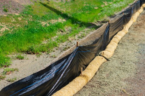 Straw Wattle Installation in Santa Maria