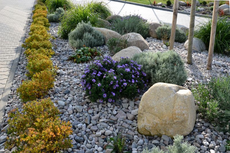 River Rock Garden Installation